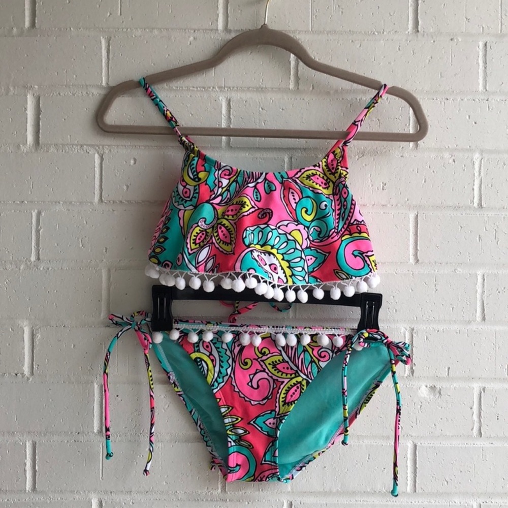 Gianni Bini Paisley Pom Pom Bikini